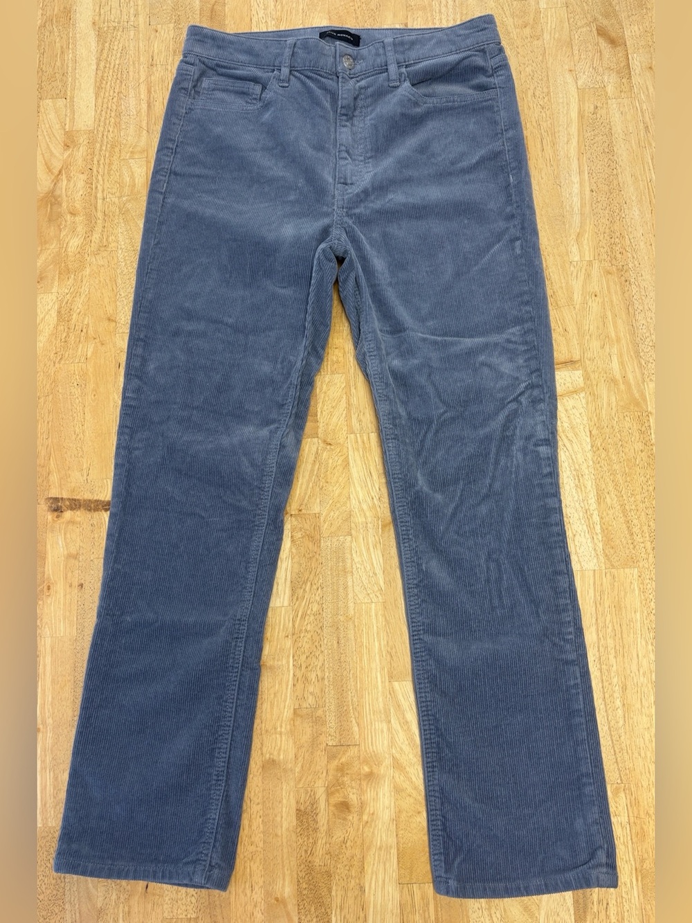 Club Monaco The High Rise Skinny Corduroy Pants Slate Blue Cords Size 28